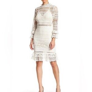 NWOT White crochet summer dress